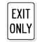 Signmission Exit Only 2 Heavy-Gauge Aluminum Rust Proof Parking Sign, 24" L, 18" H, A-1824-24037 A-1824-24037 - alternate 1